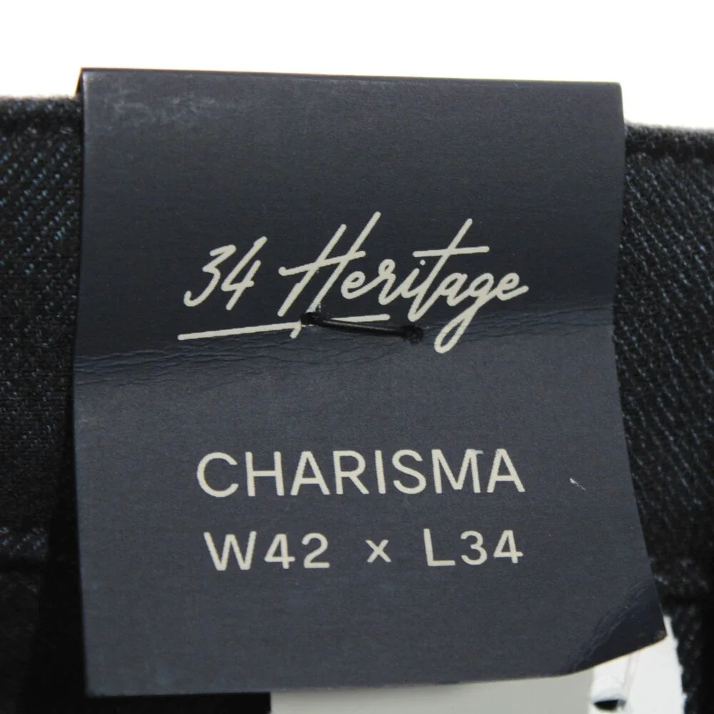 34 Heritage NWT Charisma 5 Pocket Jeans Size 42 x 34 in Dark Blue Cotton Blend